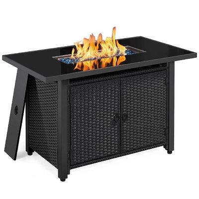 Taille du client Patio extérieur moderne cheminée portable Table à gaz sans fumée Foyer