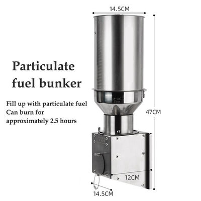 Cuisinière à chauffage portable pliable en acier inoxydable pour camping extérieur