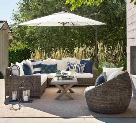 16.5"L x 6"W x 90"H Package parapluie Luxe Aluminium Parapluie de patio et plus d'options