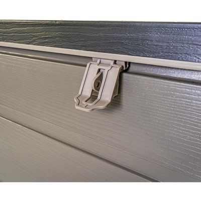 Boîte de rangement de jardin en polypropylène extérieur pour le patio près de la piscine