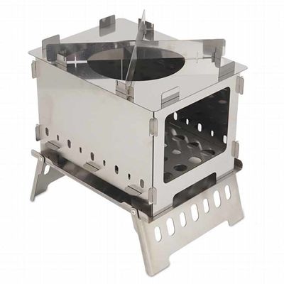 20*15*21 cm ou OEM Fours en acier inoxydable Mini Poêle à camping pliable pour pique-nique