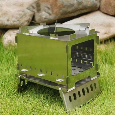 20*15*21 cm ou OEM Fours en acier inoxydable Mini Poêle à camping pliable pour pique-nique
