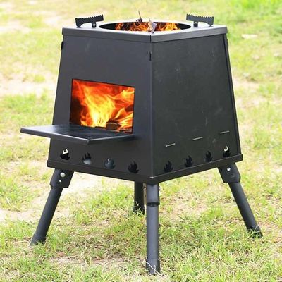Broderie ou imprimerie Fours de feu Poêle à bois portable pour camping et randonnée