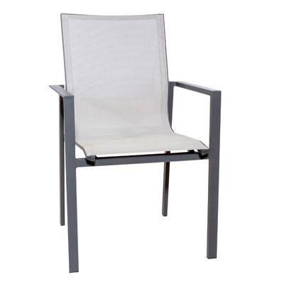Ensemble de salle à manger extérieure avec banc AJUNION 9 pièces cadre en aluminium et meubles de patio en métal