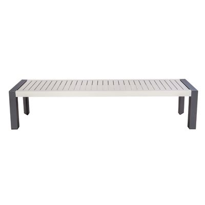 Ensemble de salle à manger extérieure avec banc AJUNION 9 pièces cadre en aluminium et meubles de patio en métal