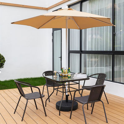 Camping rond en aluminium centre pôle parapluie pour restaurant extérieur café hôtel jardin de plage