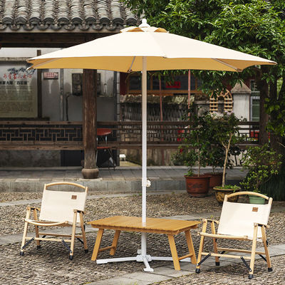 Camping rond en aluminium centre pôle parapluie pour restaurant extérieur café hôtel jardin de plage