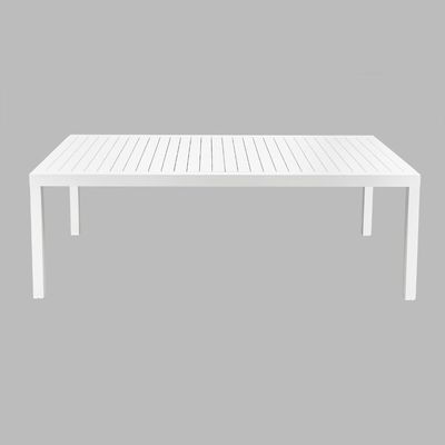 Ensemble de salle à manger extérieure en aluminium de style moderne 12 sièges fauteuil et table à manger extensible