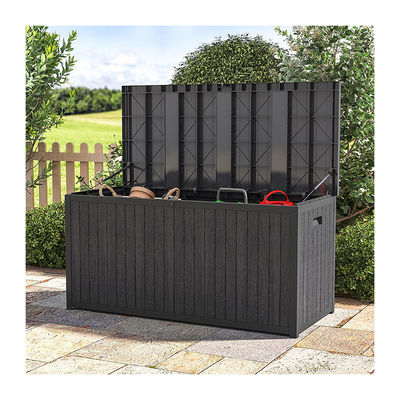 Boîte de rangement extérieure résistante aux intempéries pour une charge de jardin > 10 kg, largeur 56 x longueur 125 x hauteur 61,5 cm