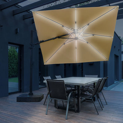 Emballage du courrier parapluie de jardin en aluminium parapluie pour extérieur