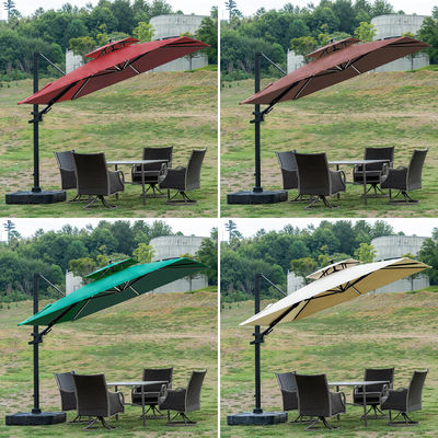 Emballage du courrier parapluie de jardin en aluminium parapluie pour extérieur
