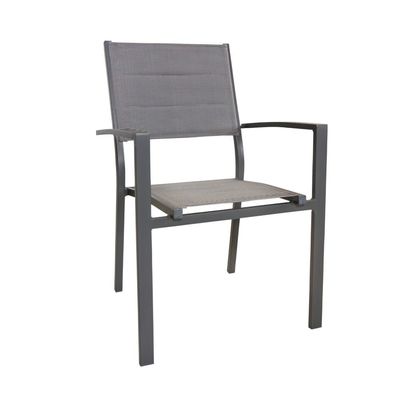Meubles métalliques pour l'extérieur ensemble de salle à manger AJUNION Table métallique expandable en aluminium de luxe