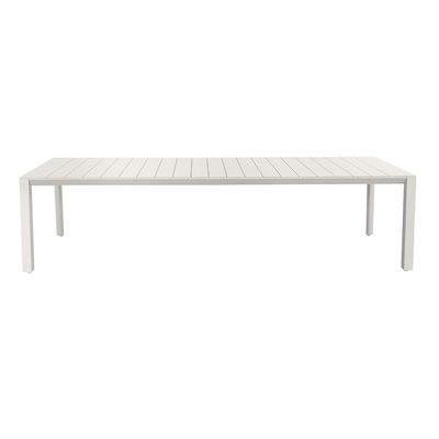 Table à manger et chaise de restaurant pour 8 personnes avec cadre métallique en aluminium de design moderne