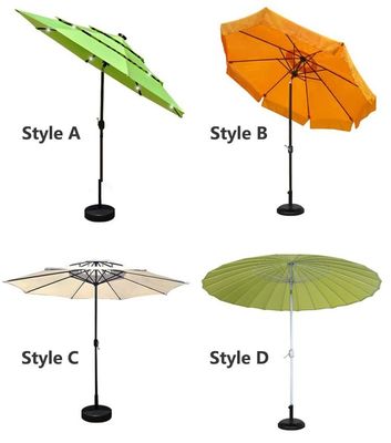 Logo personnalisé Café extérieur Jardin de plage Patio Parapluie avec 3 niveaux et lumières LED