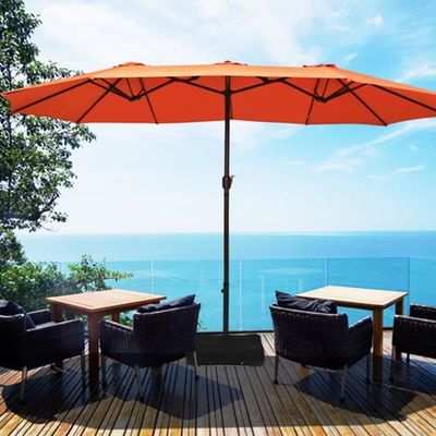 Parapluie commerciale avec lumière 227,5 cm Radii et pôle en aluminium