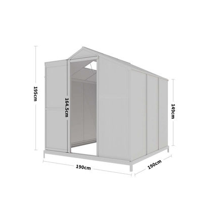 Serres de jardin par AJUNION Structure de cadre en aluminium polycarbonate facilement assemblé