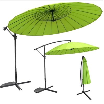 Meubles de barbecue de jardin Grand parapluie en aluminium ronde en banane pour le divertissement en plein air