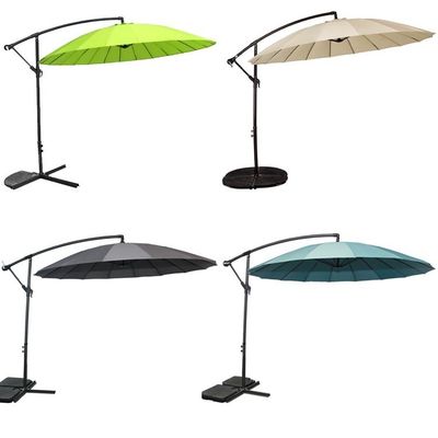 Meubles de barbecue de jardin Grand parapluie en aluminium ronde en banane pour le divertissement en plein air