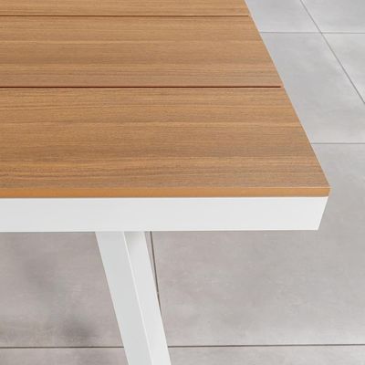 Meubles de salle à manger en métal avec tissu de corde Chaise à manger à 6 places