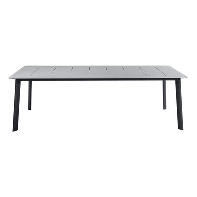 Ensemble de salle à manger extérieure avec conception de tissage de corde et cadre métallique en aluminium par AJUNION