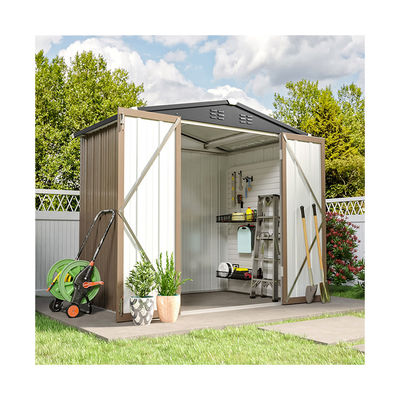 6.6ft Durable Metal Garden Shed maison de stockage de stockage pour outils solution de stockage extérieur