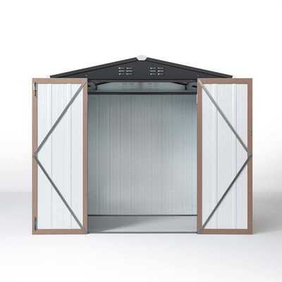 6.6ft Durable Metal Garden Shed maison de stockage de stockage pour outils solution de stockage extérieur