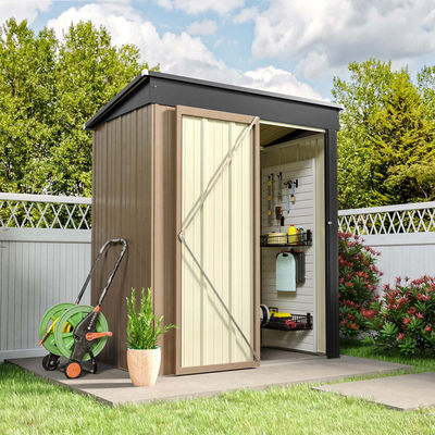 6.6ft Durable Metal Garden Shed maison de stockage de stockage pour outils solution de stockage extérieur