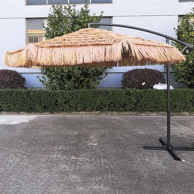 Jardin en plein air, plage patio, paille romaine, parapluie en aluminium