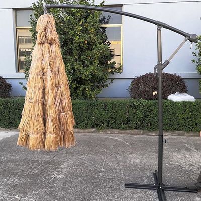 Jardin en plein air, plage patio, paille romaine, parapluie en aluminium