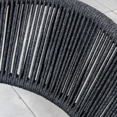 Chaise en tissu de corde Chaises à manger pour jardin Grandes modernes 8 places