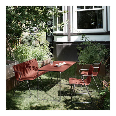 Meubles d'extérieur AJUNION Chaise de patio en acier plastique en bois
