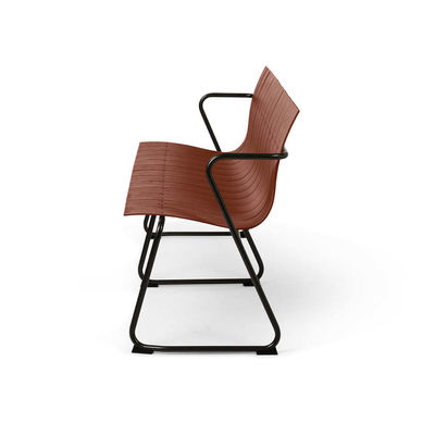 Meubles d'extérieur AJUNION Chaise de patio en acier plastique en bois