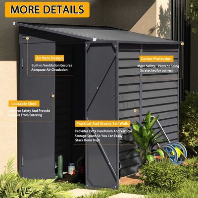 Garde-bicycle AJUNION 9ft robuste de l' acier de stockage de la moto avec serrure