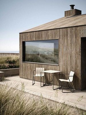 Détendez-vous avec style avec AJUNION Steel Outdoor Dining Set Chaise de patio Chaise de jardin