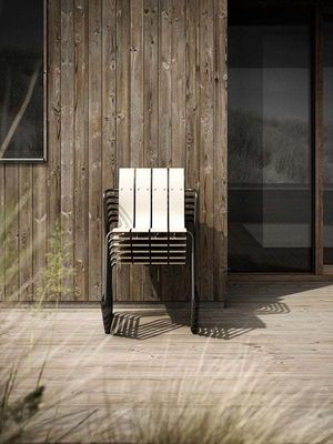 Détendez-vous avec style avec AJUNION Steel Outdoor Dining Set Chaise de patio Chaise de jardin