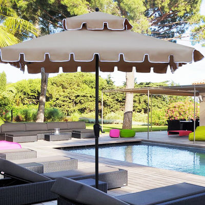 Restaurant extérieur Jardin Café Cour Patio Double couche Parapluie pour le camping