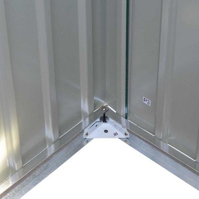 Shed d'entreposage de Countyard AJUNION Shed de vélo métallique en acier de 7 pieds avec porte verrouillable et ventilation