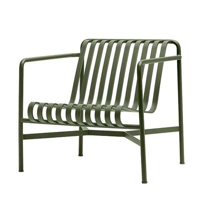 AJUNION Meubles d'extérieur en métal Cour arrière Chaise de patio Minimaliste Chaise de salon en acier pour jardin