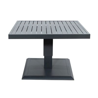 Meubles de balcon en aluminium moderne 2 sièges ensemble de salle à manger extérieure avec table réglable