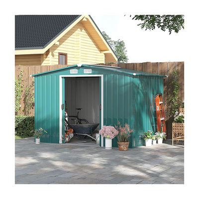 2.06D x 2.58W x 1.78H Mètre Porte coulissante double bâtiment de jardin en métal