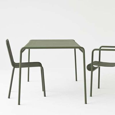 Transformez votre espace extérieur avec AJUNION fauteuil en acier minimaliste W63 x D66 x H80cm