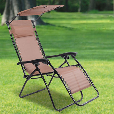 Logo personnalisé Style de conception traditionnel Chaise pliante fauteuil roulant Chaise de salon pour le camping