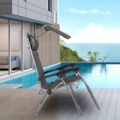 Logo personnalisé Style de conception traditionnel Chaise pliante fauteuil roulant Chaise de salon pour le camping