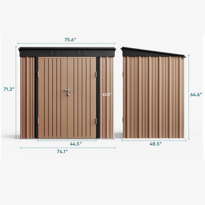 Cour extérieure Petit outil Château de vélo Maison métal acier étanche Garde de jardin