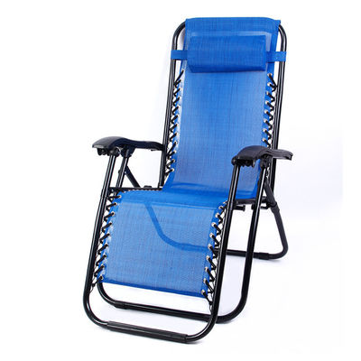 Aucun Logo Plage extérieure Patio Jardin Camping Randonnée Portable Couchette en acier pliable Chaise fauteuil