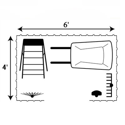 Entrepôt en acier de type métallique pour le jardin