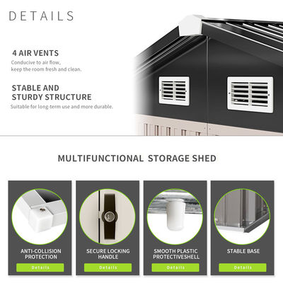 113 * 8,7 * 63 pouces moderne de jardin de jardin outil Shed maison pour le stockage de jardin étanche