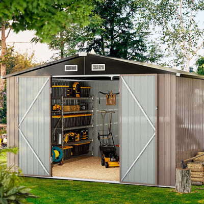 113 * 8,7 * 63 pouces moderne de jardin de jardin outil Shed maison pour le stockage de jardin étanche
