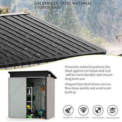 Petit jardin de métal de l' acier de stockage de la maison de jardin extérieur portable étanche à l' eau de vélo