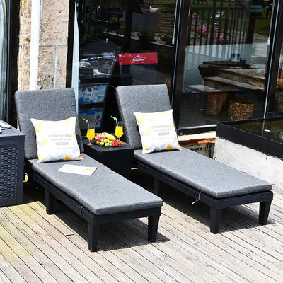 Modern Outdoor Beach Patio Hôtel fauteuil de soleil avec coussin et design empilable